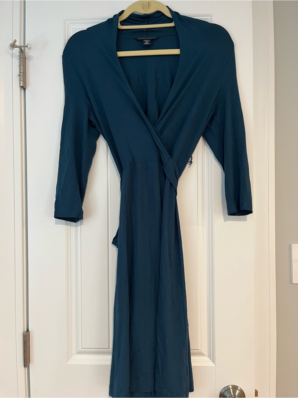 Banana Republic Teal Stretch Wrap Dress